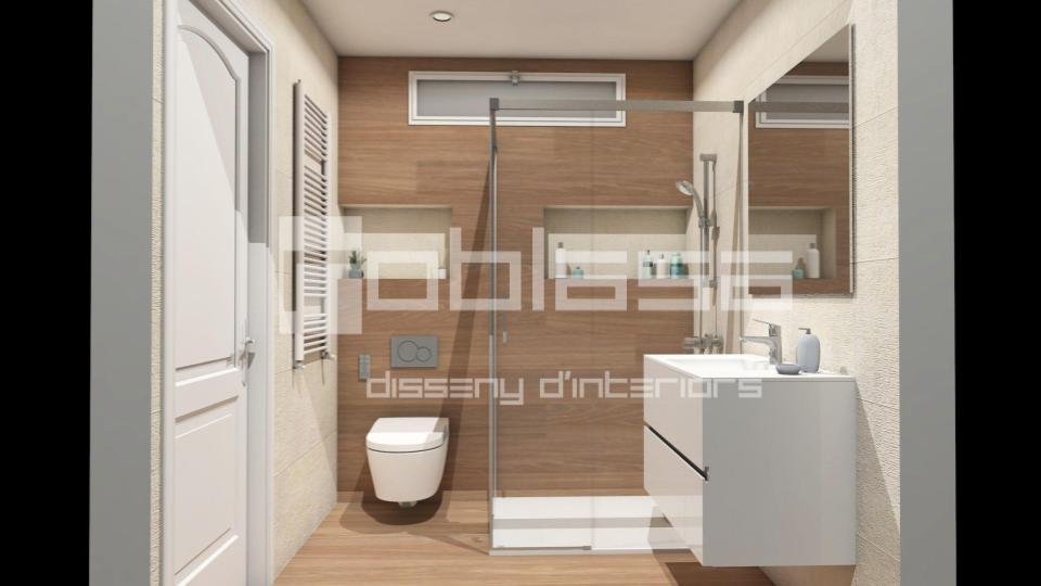 Reforma de baño moderno en Barcelona por Roblasa